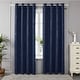 preview thumbnail 1 of 99, Deconovo Wave Line with Dots 52 Width Curtains Pair(2 Panel) 52x45 Inch - Navy Blue