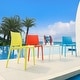 preview thumbnail 9 of 36, Sensilla Resin All-Weather Stackable Dining Chair (Set of 4)