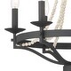 preview thumbnail 7 of 11, Acroma 6 Light 20In Wood Beaded Chandelier-UL Certified - N/A