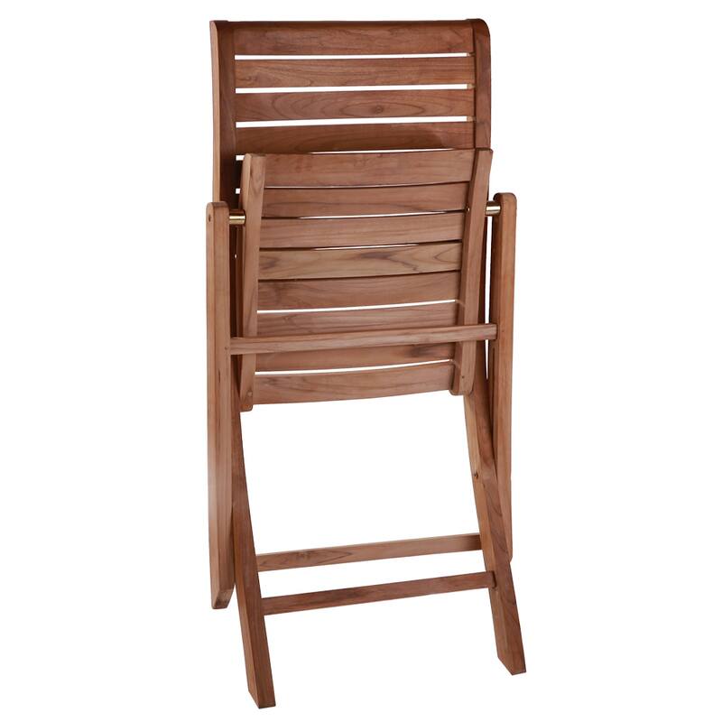 Nordic Style Natural Teak Folding Dining Chair