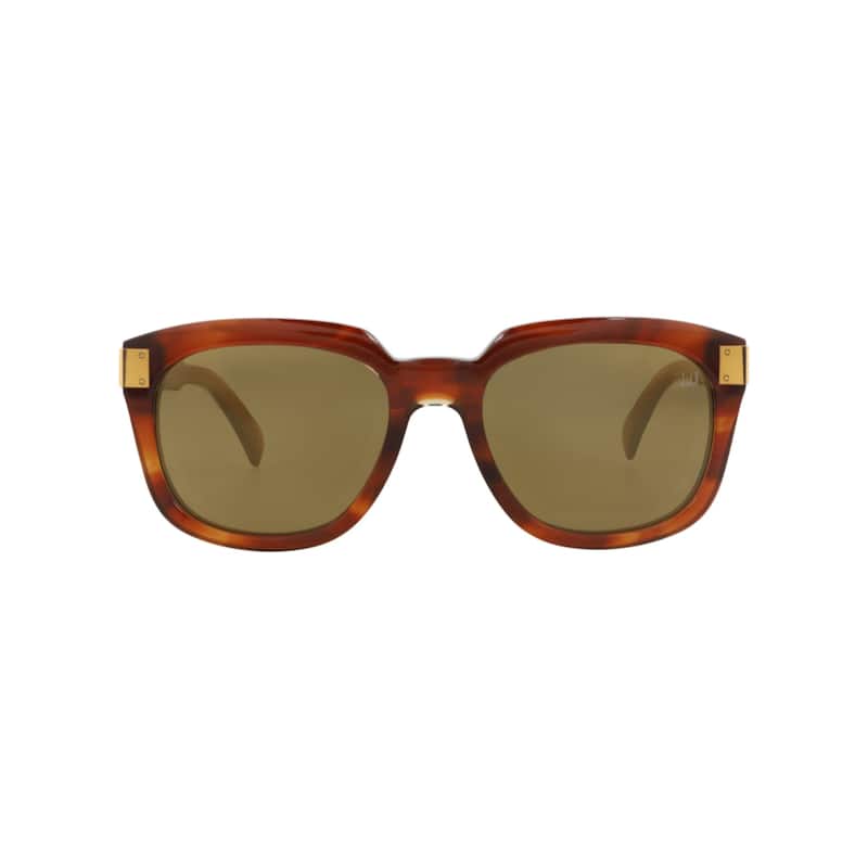 Dunhill Square-Frame Recycled Acetate Sunglasses - Havana Havana Bronze - Multi - Brown Lens