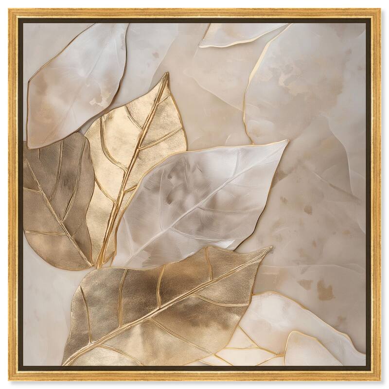 Golden Boughs Canvas by Art Remedy - Gold - 20" x 20"