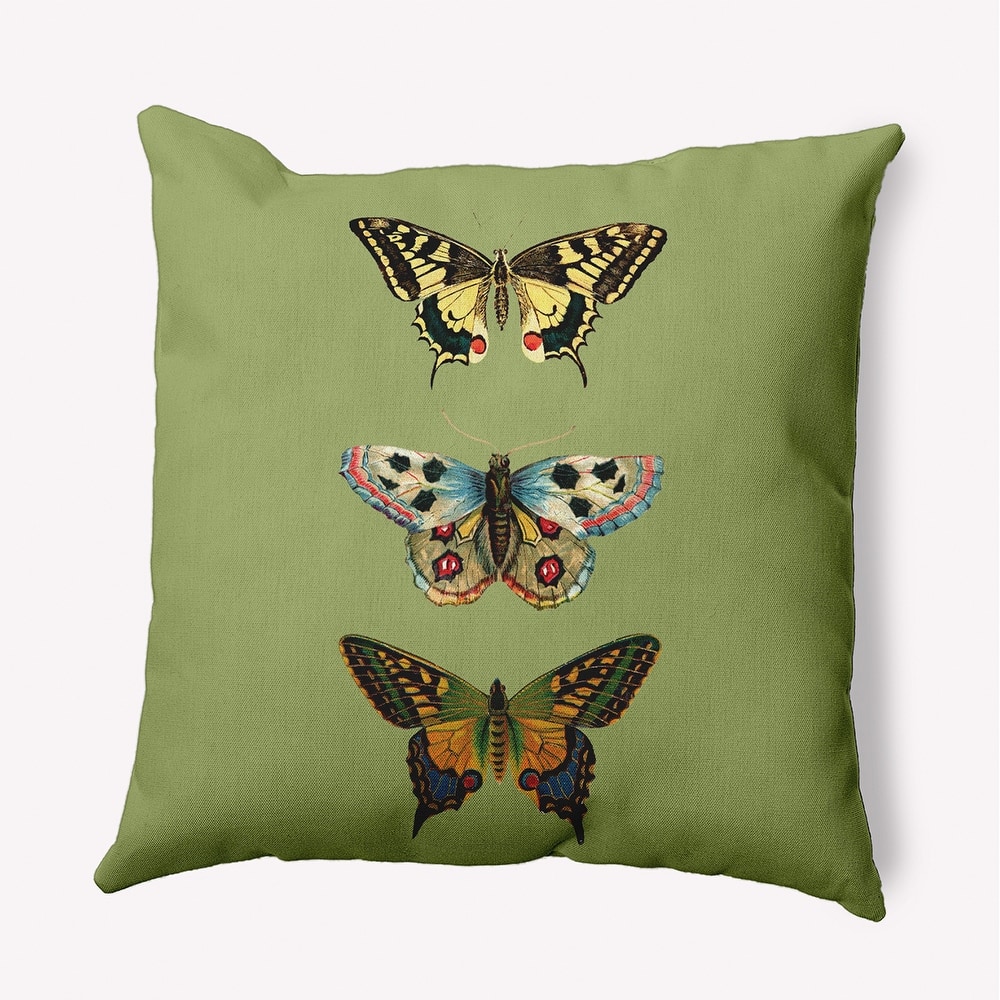 Butterflies Polyester Indoor/Outdoor Pillow