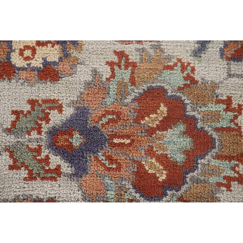 Heriz-Serapi Oriental Octagon Rug Hand-Knotted Wool Carpet - 6'0" x 6'0"