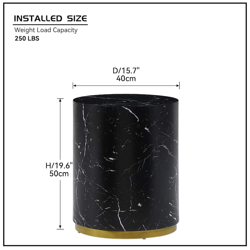 GDF Studio - Calera Modern Wood Round Side Table