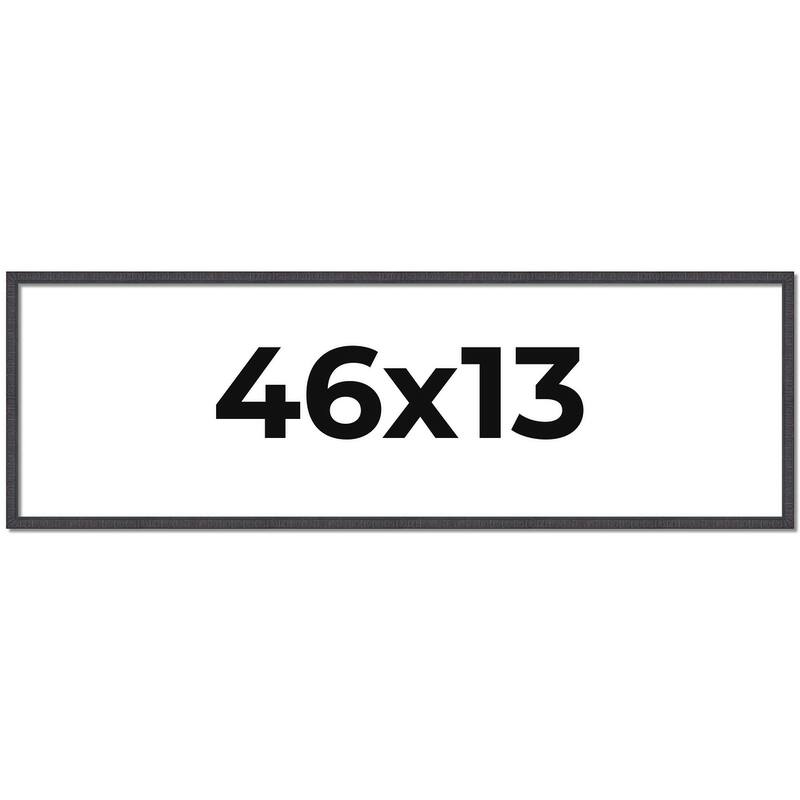 46x13 Frame Brown Solid Wood Picture Frame - Complete Modern Photo