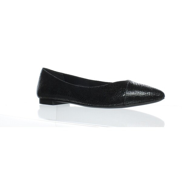 black pointed toe flats size 11