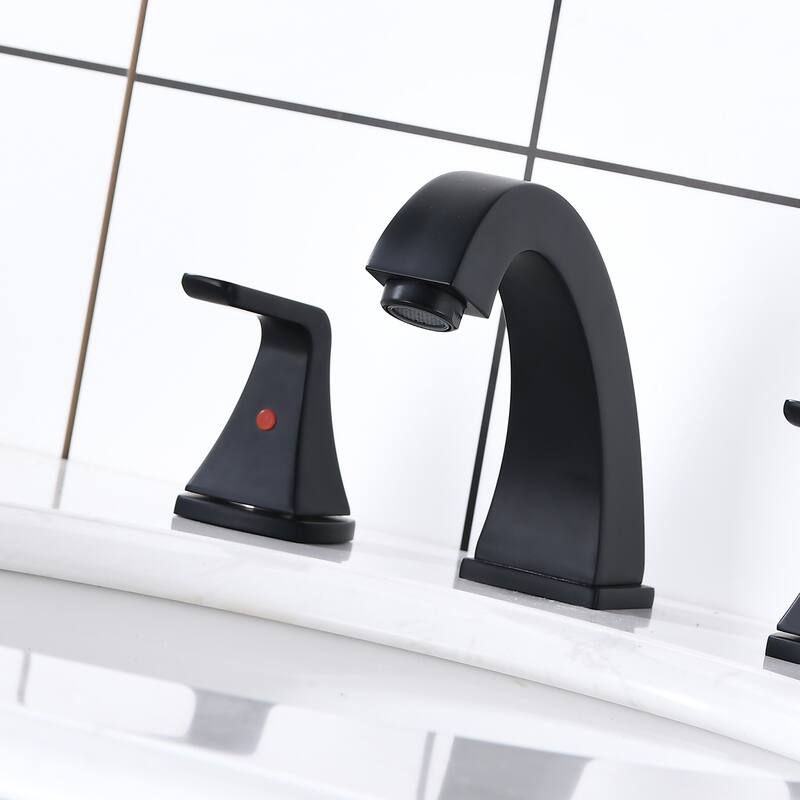 Proox 2 Handles 8inch widespread Bathroom Sink Faucet w/ Pop Up Drain