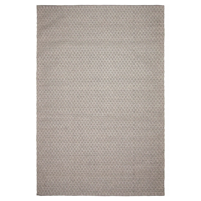 ECARPETGALLERY Hand Tufted Sienna Grey Wool Rug - 6'7 x 9'9 - Grey - 6'7 x 9'9
