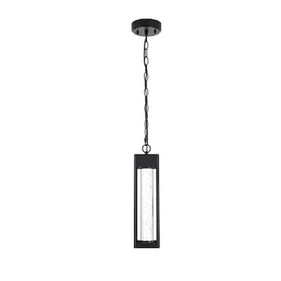 Julius LED Outdoor Pendant in Black