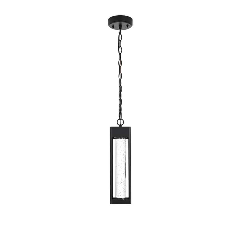 Julius LED Outdoor Pendant in Black