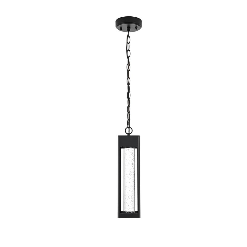 Julius LED Outdoor Pendant in Black