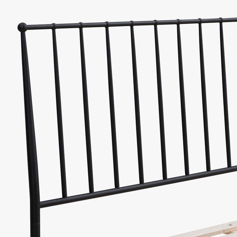 Intercon Transitional Metal Panel Bed, Black