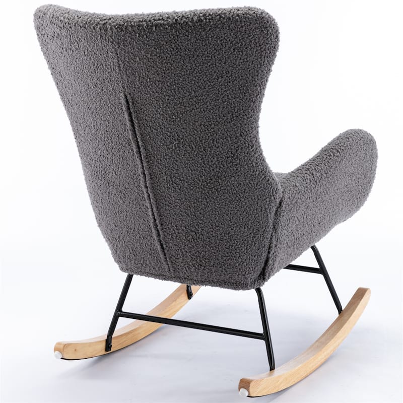 Teddy Fabric Rocking Chair Accent Chair