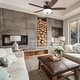 preview thumbnail 3 of 6, 52" Prominence Home Greybrook Bronze LED Farmhouse Ceiling Fan with Light, Pull Chain