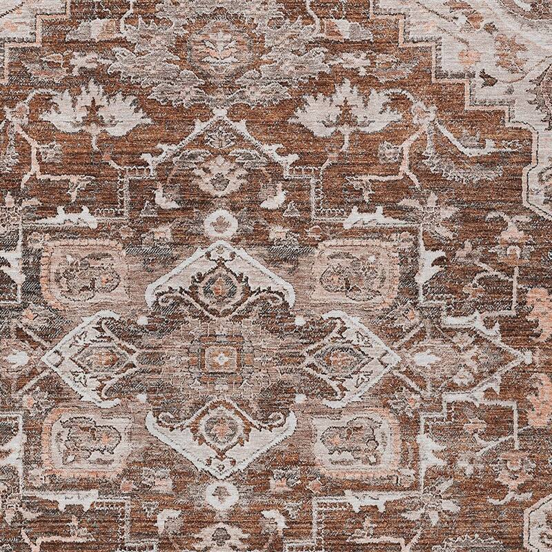 HomeRoots Oriental Traditional Rectangle Outdoor Rug