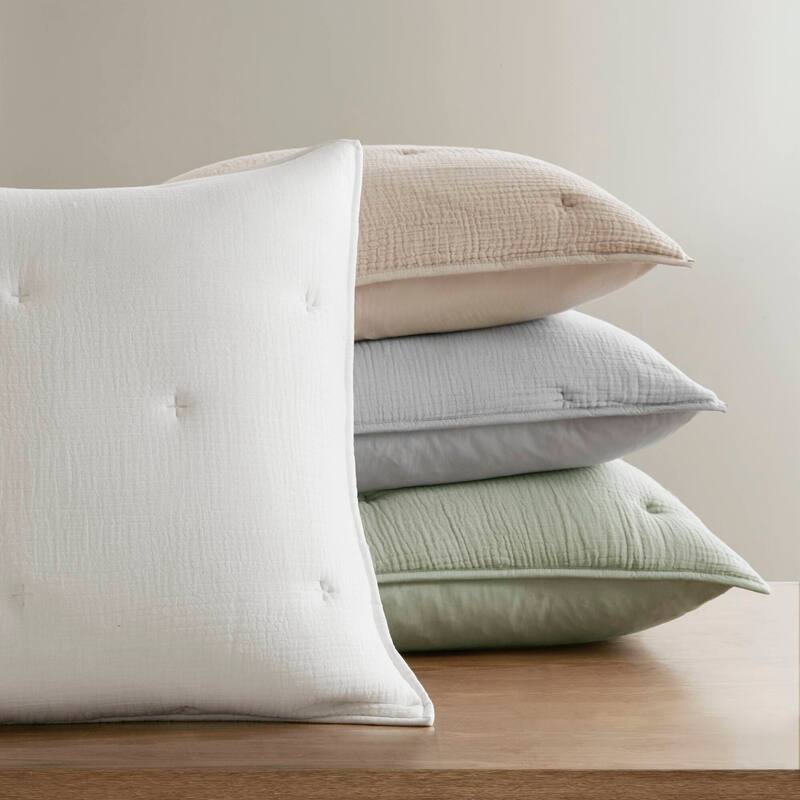Harbor House Breeze Cotton Gauze Embroidered Euro Sham