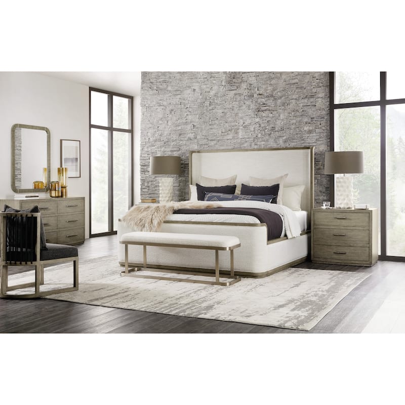 Linville Falls Boones King Upholstered Shelter Bed