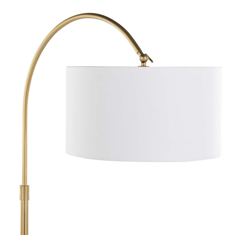 Silver Orchid Isa 63" Metal Reader Floor Lamp