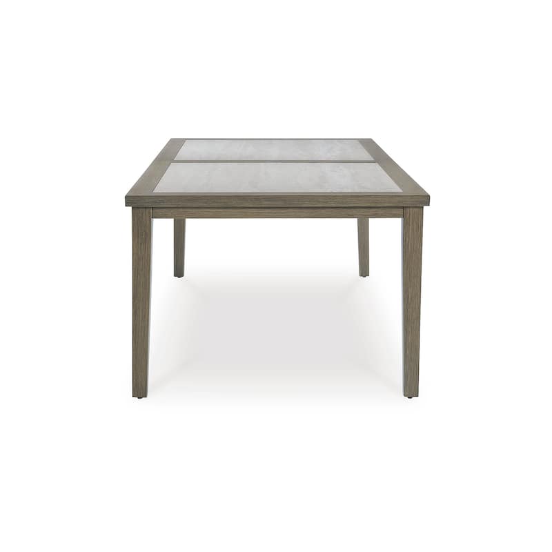Signature Design by Ashley Rainier Ranch Brown/Beige Outdoor Dining Table - 42" W x 84" D x 29.5" H