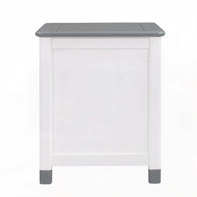 Wooden Nightstand with Two Drawers for Kids