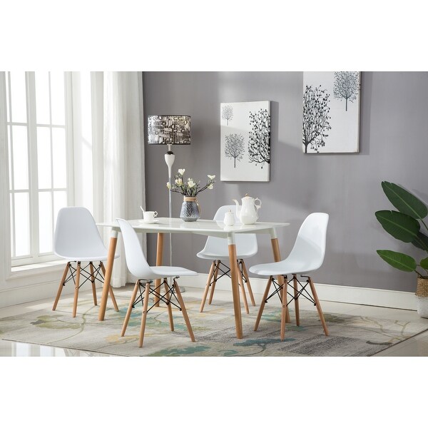 Porthos Home Mid century Style DSW Modern Dining Chair Set of 4
