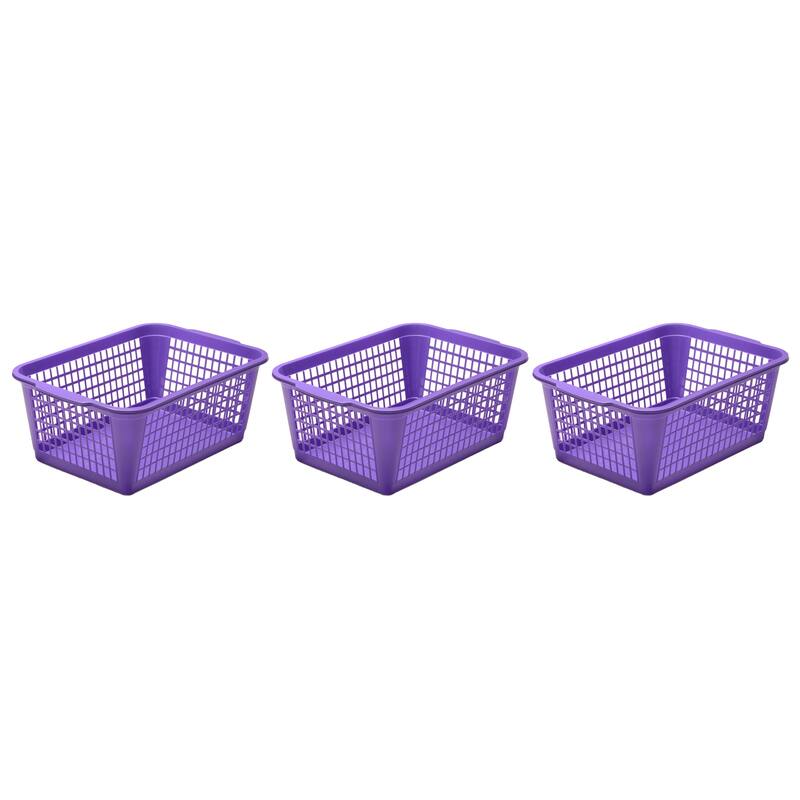 YBM Home Large Plastic Storage Basket for Organizing