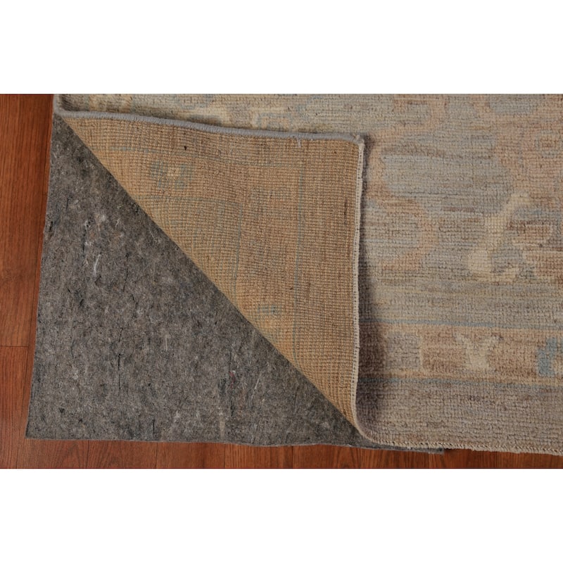Hand Knotted Oriental 100% Wool Carpet Transitional All-Over Greys & Charcoal Oushak Area Rug - 13' 11'' X 10' 1''