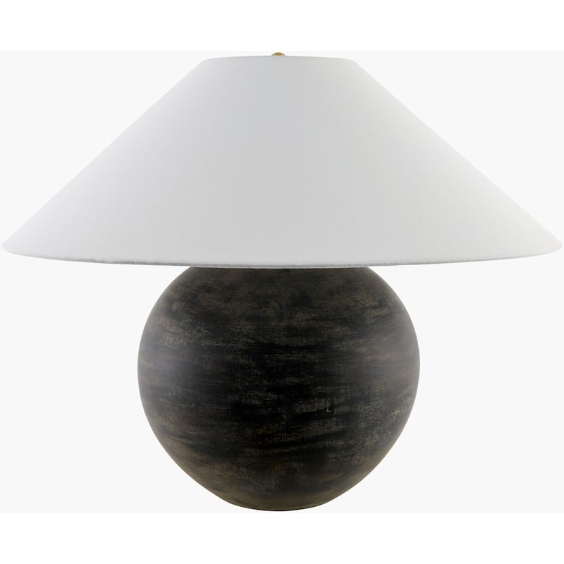 Livabliss x Galey Alix Saint Martin Traditional Table Lamp - 19"H x 25"W x 25"D - Black/Brown
