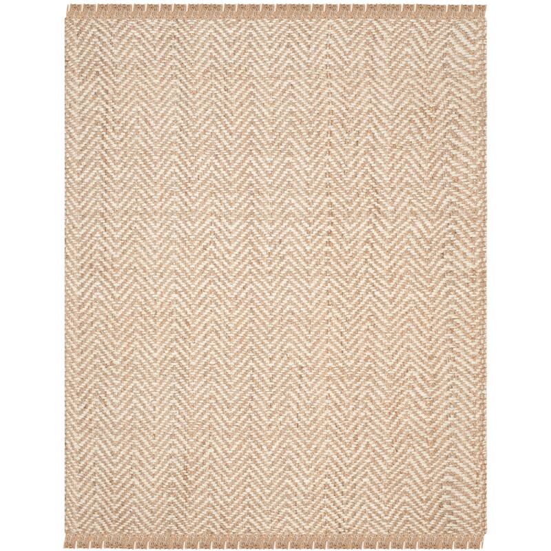 SAFAVIEH Handmade Natural Fiber Atlandida Casual Chevron Jute Rug