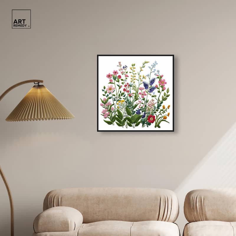 Wildflower Patch II Canvas by Art Remedy