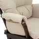 preview thumbnail 9 of 43, HOMCOM Nursery Glider Rocking Chair with Ottoman Cushion Seating