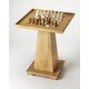 preview thumbnail 2 of 3, Offex Transitional Levon Natural Mango Square Game Table, Natural Wood - 21.5"L x 21.5"W x 27"H