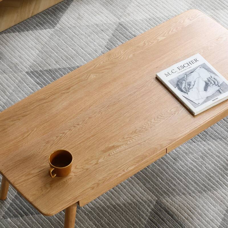 Solid wood coffee table