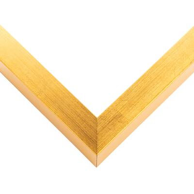 38x5 IN Shadow Box Frame Gold | 1.625 Inches Deep Real Wood
