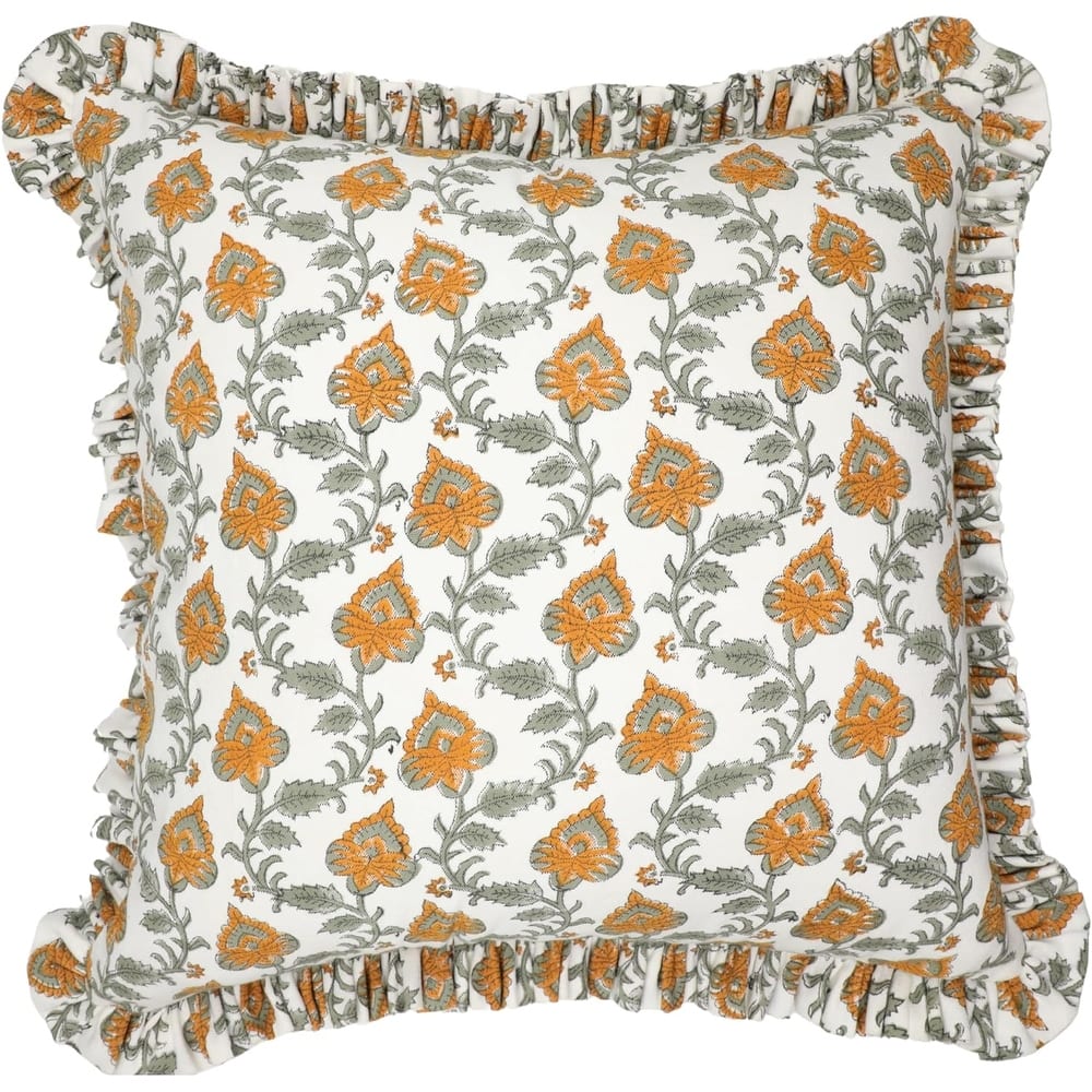 Fabdivine Cotton Handmade Block print pillow Cover