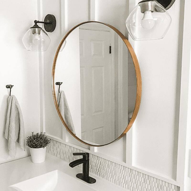 Round Mirror - Cheyenne - Gold