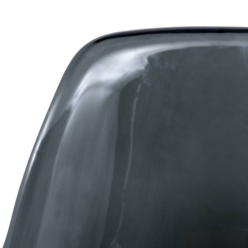 Cresco Ergonomic Modern Shell Seat Dining Chair with Chrome Eiffel Base and Curved Back Accent Side Chair (Set of 4)