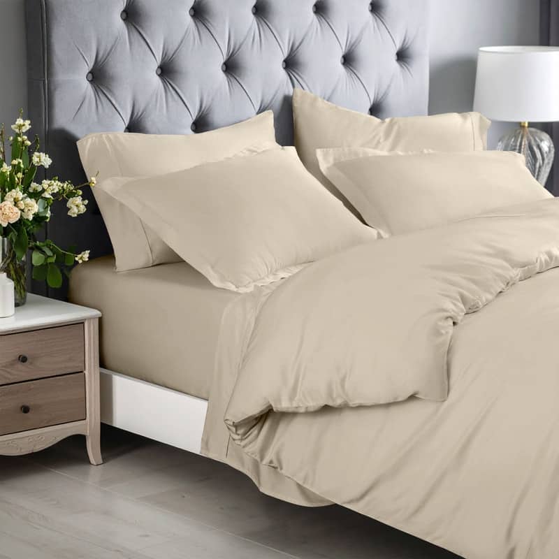 Superior 300 Thread Count Rayon From Bamboo Solid Duvet Cover Set