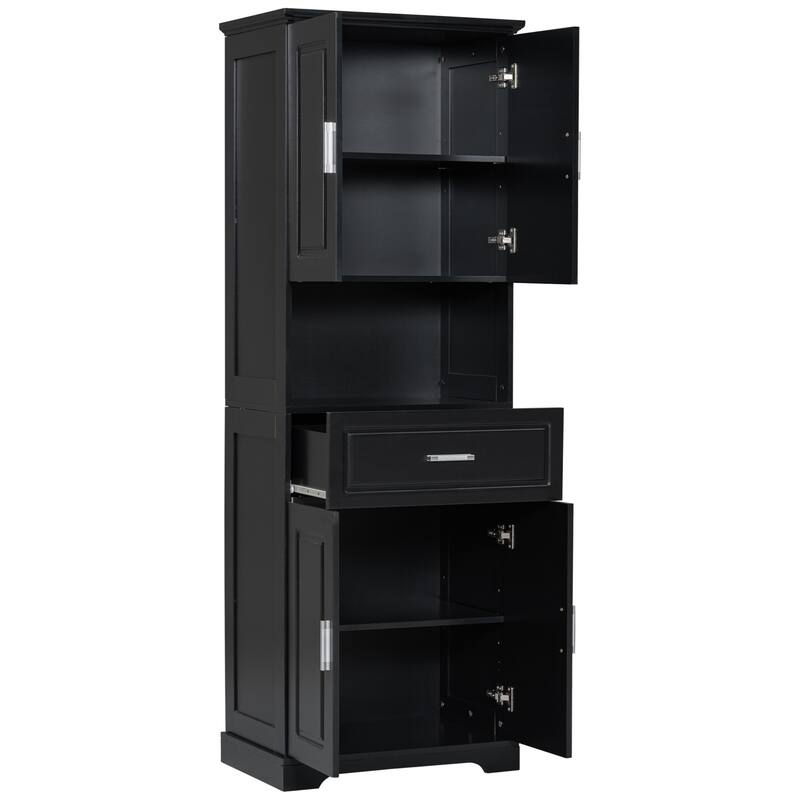 Modern Wooden Bathroom Linen Cabinet