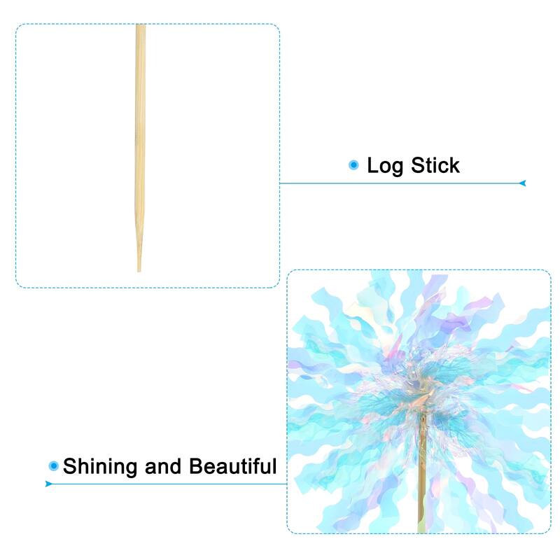 50 Pcs Firework Cupcake Toppers Sparkle Tassel Picks