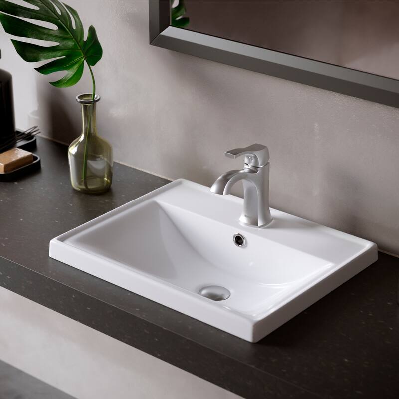 Karran Randburg KBF520 Single-Handle Single Hole Basin Bathroom Faucet with Matching Pop-up Drain