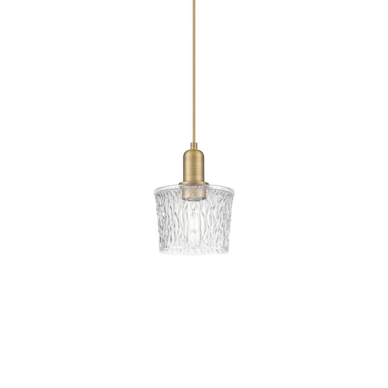 Innovations Lighting 716-1P-10-7 Niagara Pendant Niagara 7" Wide Mini - Brushed Brass / Clear