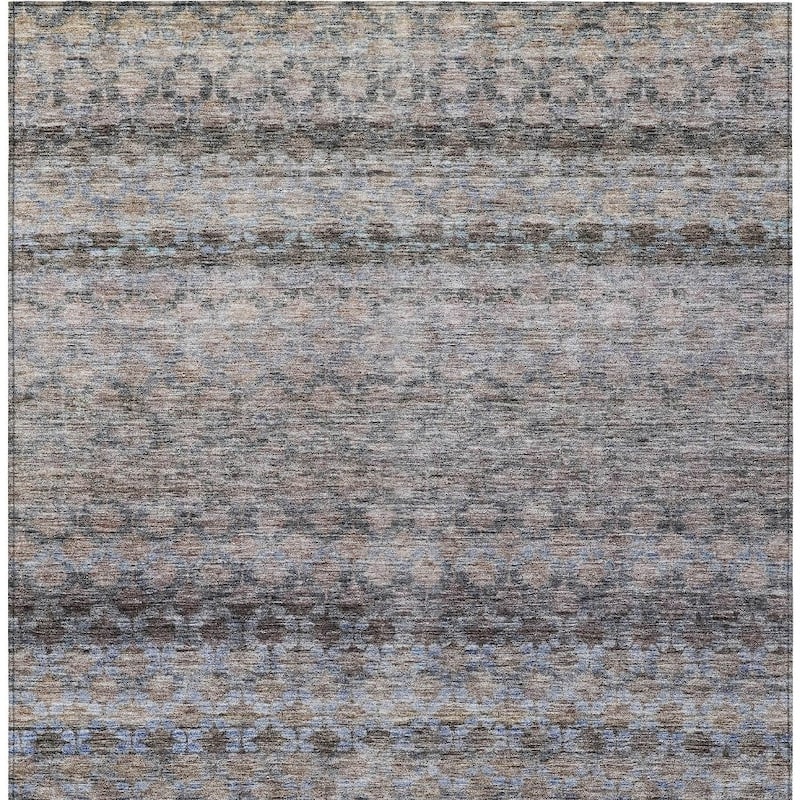 HomeRoots Striped Transitional Rectangle Outdoor Rug