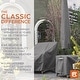 Classic Accessories Ravenna Terrassenmöbel-Abdeckung, Rund, 60 Zoll Mit Schirmloch, Wasserabweisend