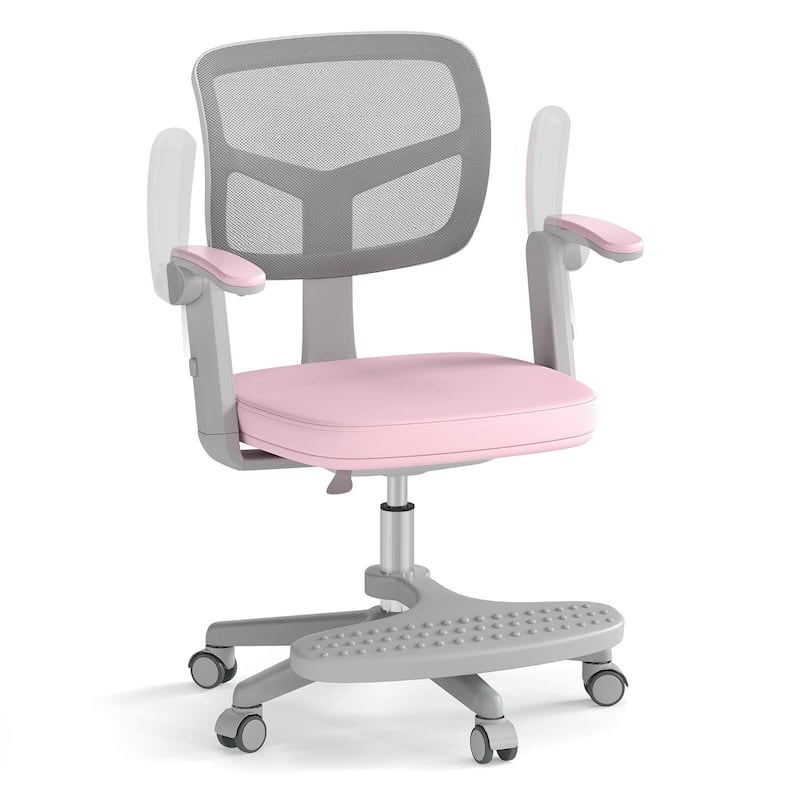 Costway Kids Desk Chair Children Study Chair with Adjustable Height, - See Details - Pink