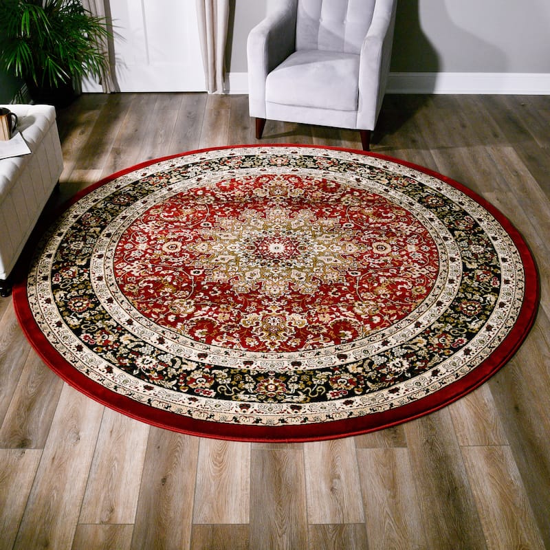 Persian Collection Red Traditional Area Rug