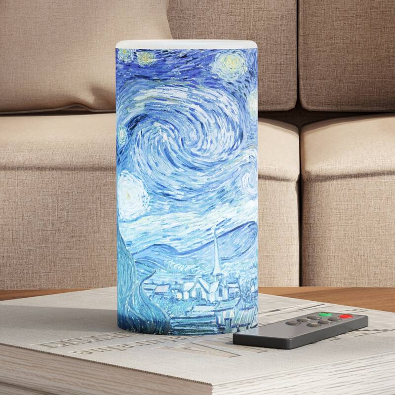 Lavish Home Van Gogh 12x16 Print and Candle Set