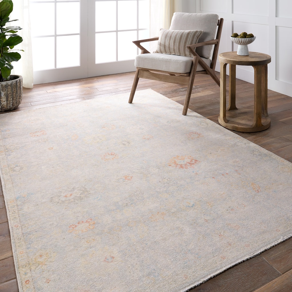 Adica Floral Light Blue/Cream Rug