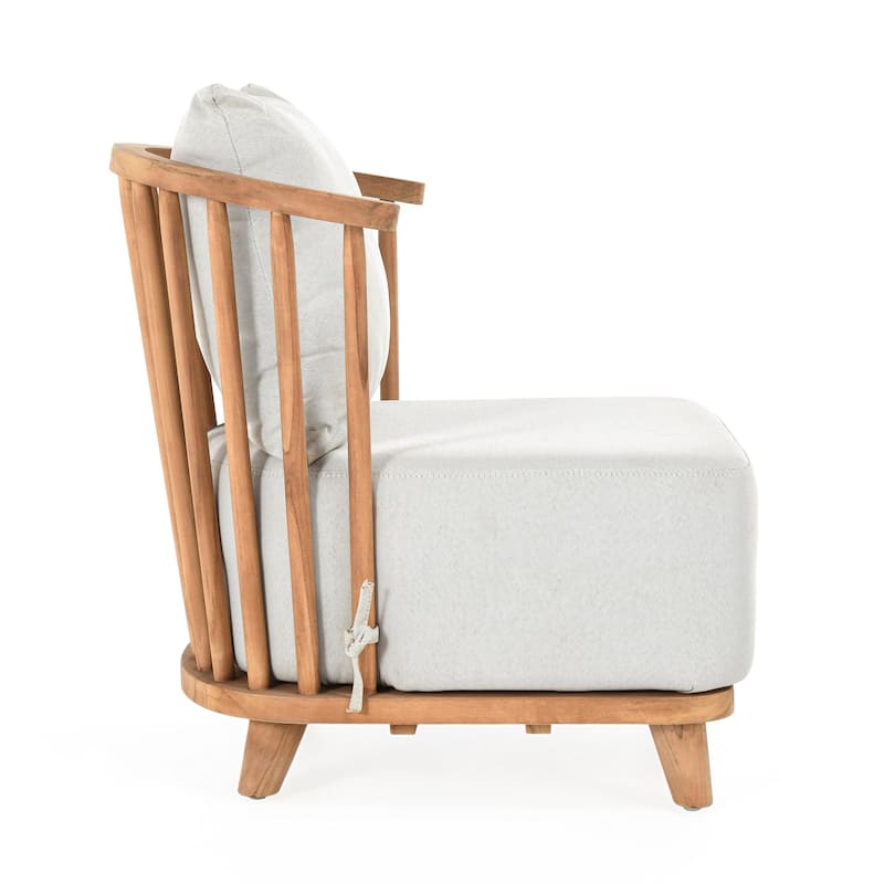 Classic Home Hearst Outdoor Accent Chair Natural - 28.35Wx29.92Dx29.13H